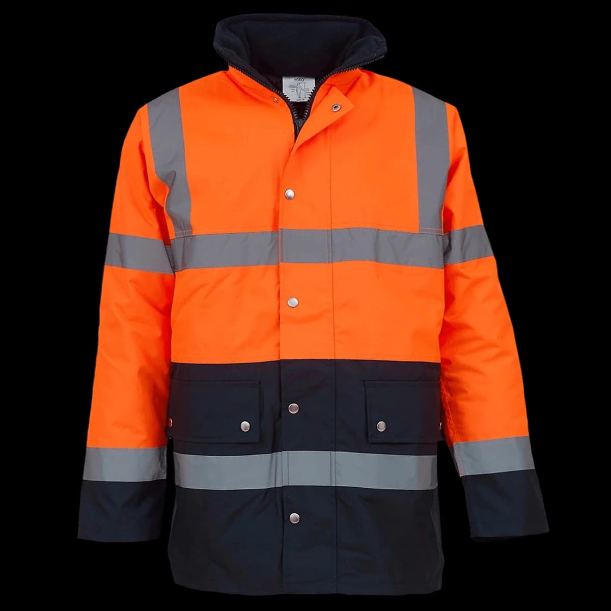 Yoko Hi-Vis Two Tone Motorway Jacket — front