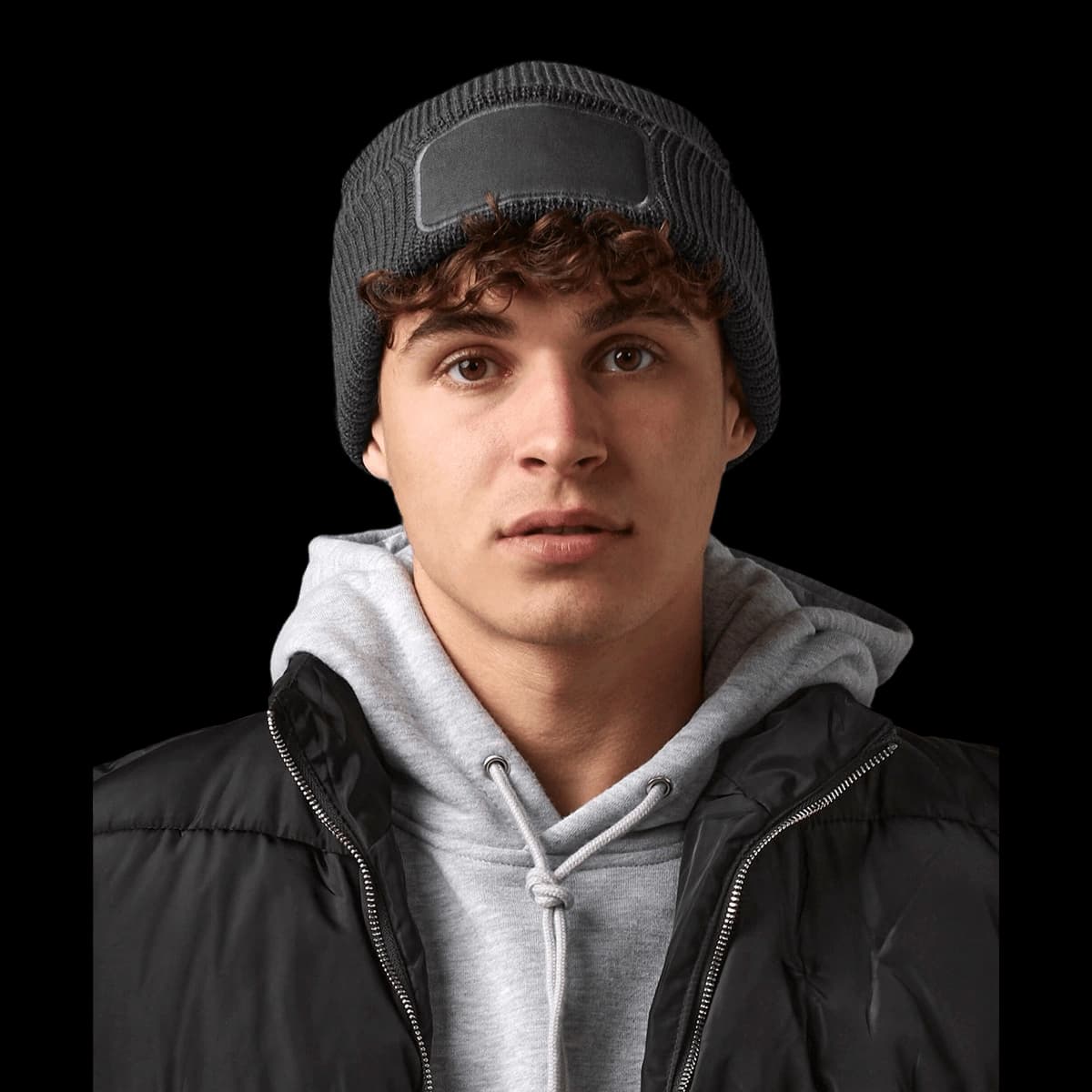 Thinsulate™ patch beanie