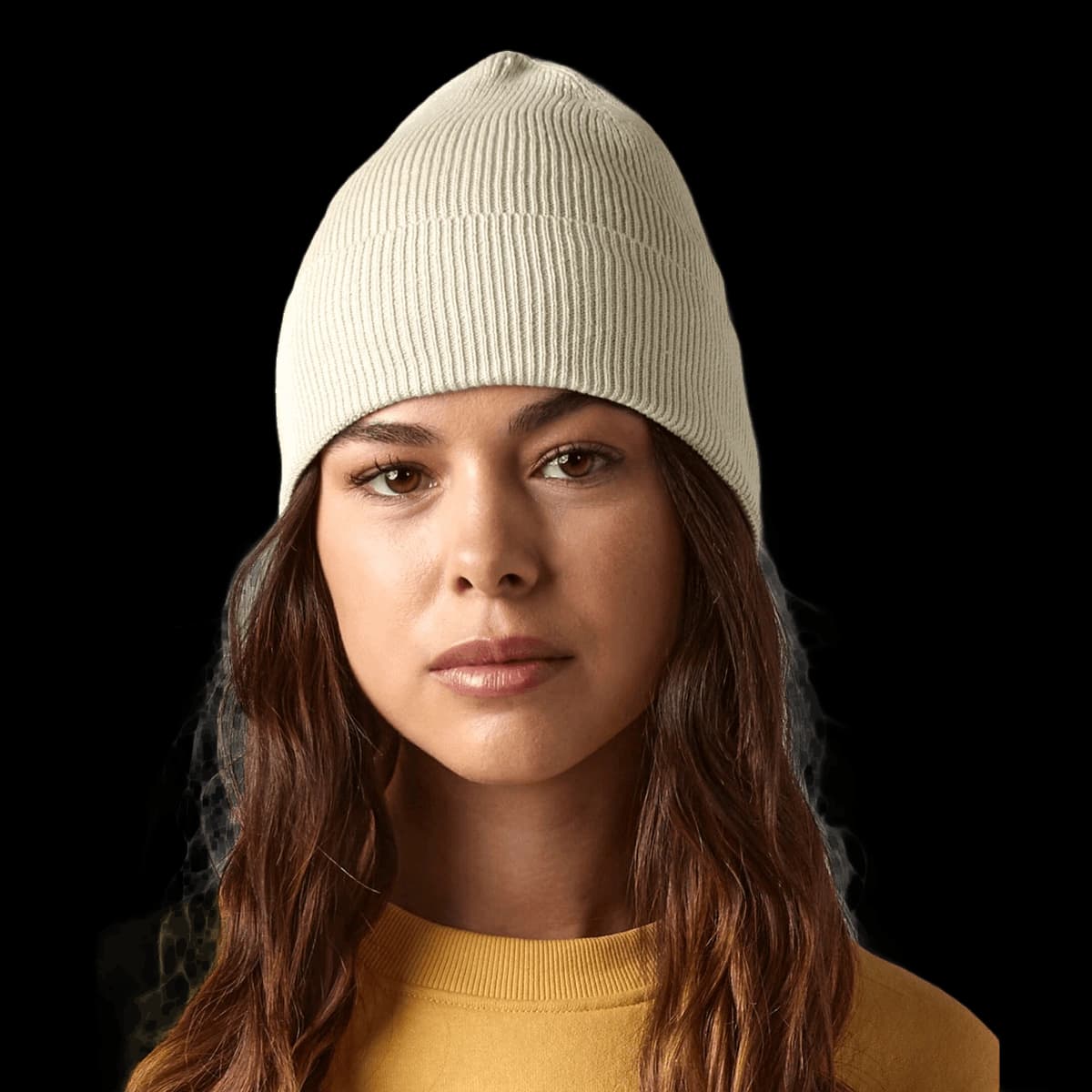 Organic cotton fine knit beanie
