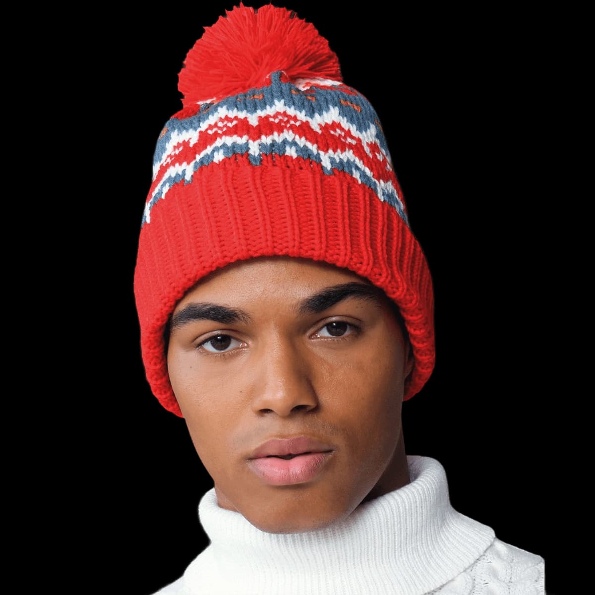 Retro ski beanie