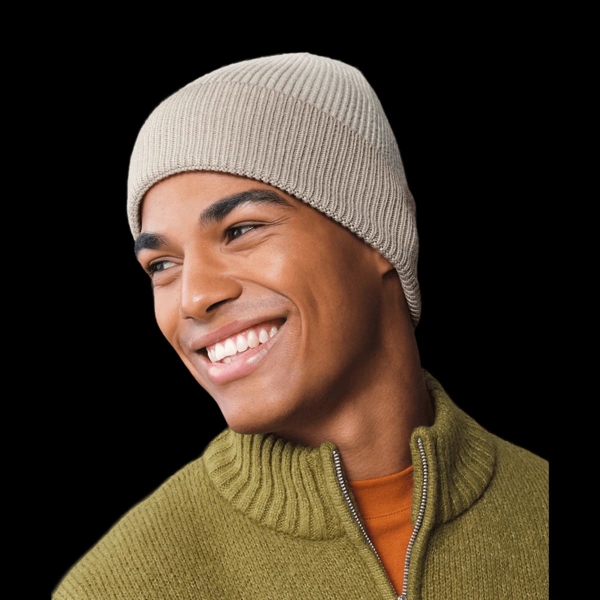 Dip-dye beanie