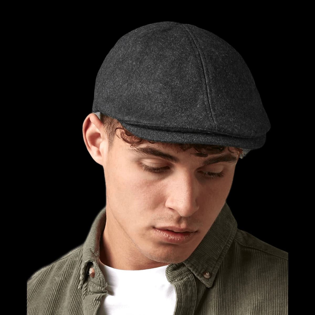 Melton wool ivy cap