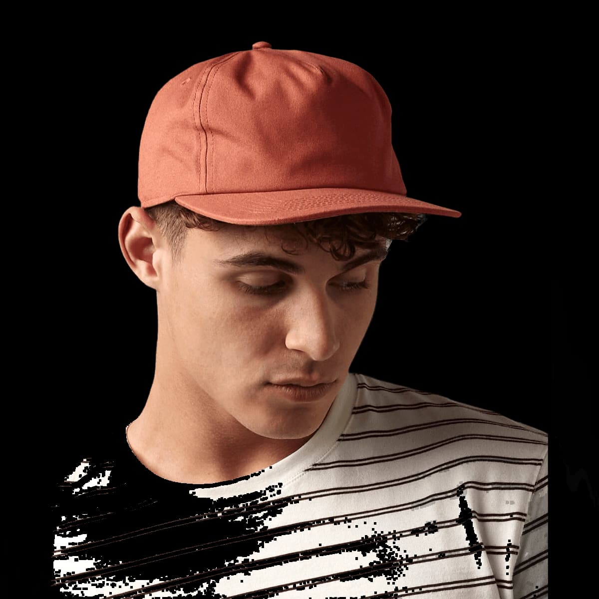 Organic cotton unstructured 5-panel cap