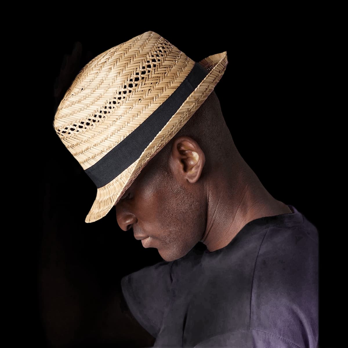Straw summer trilby