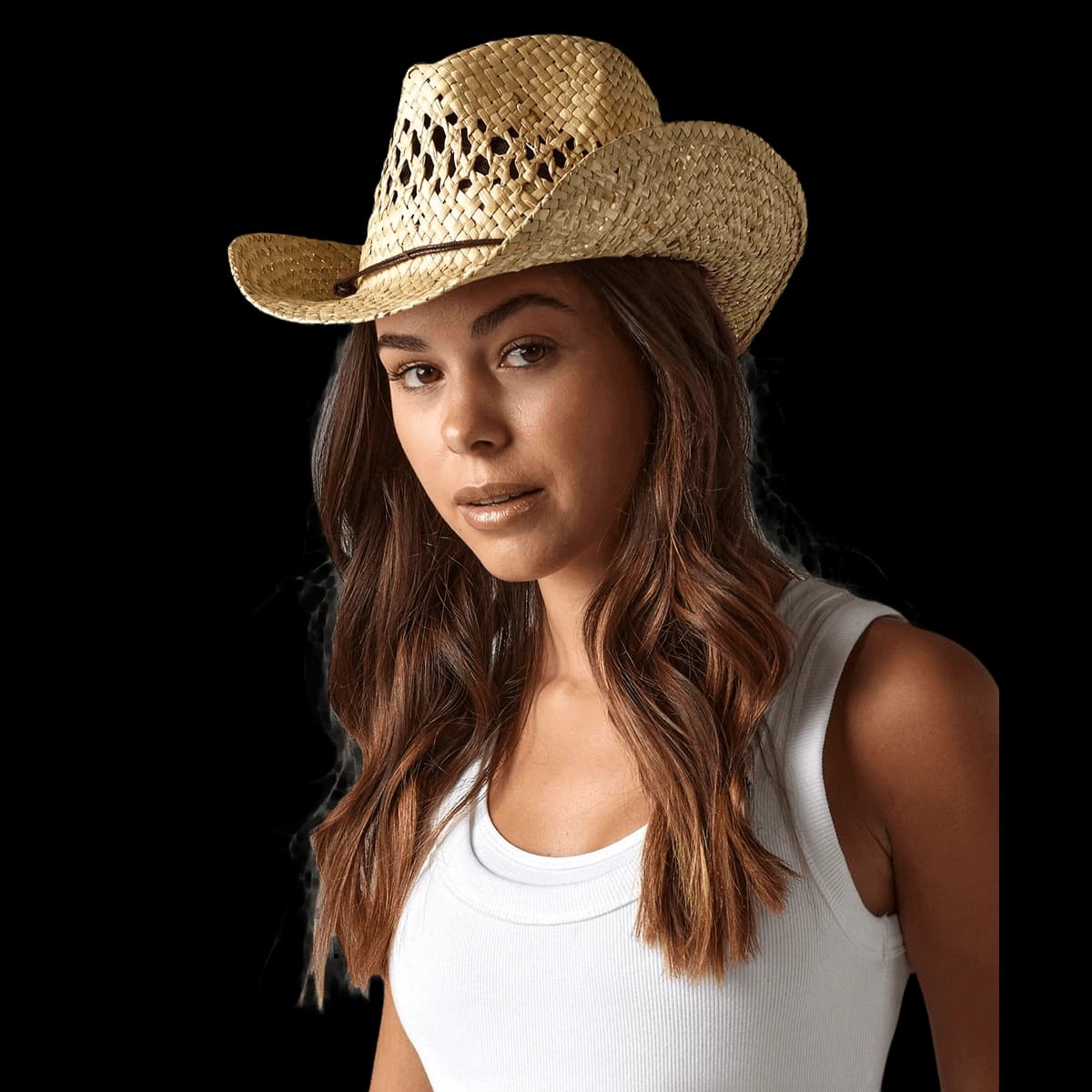 Straw cowboy hat