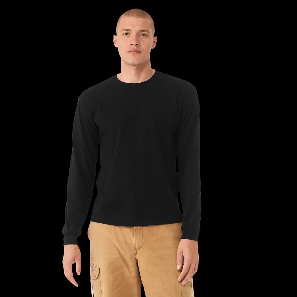 Unisex heavy boxy long sleeve tee