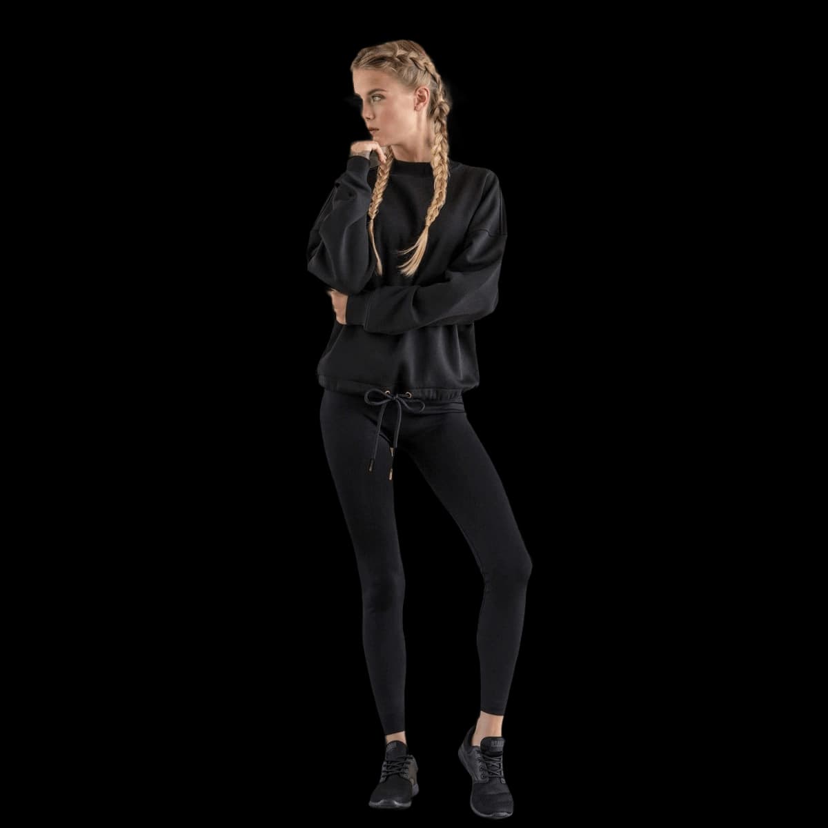 Women's oversize crew neck