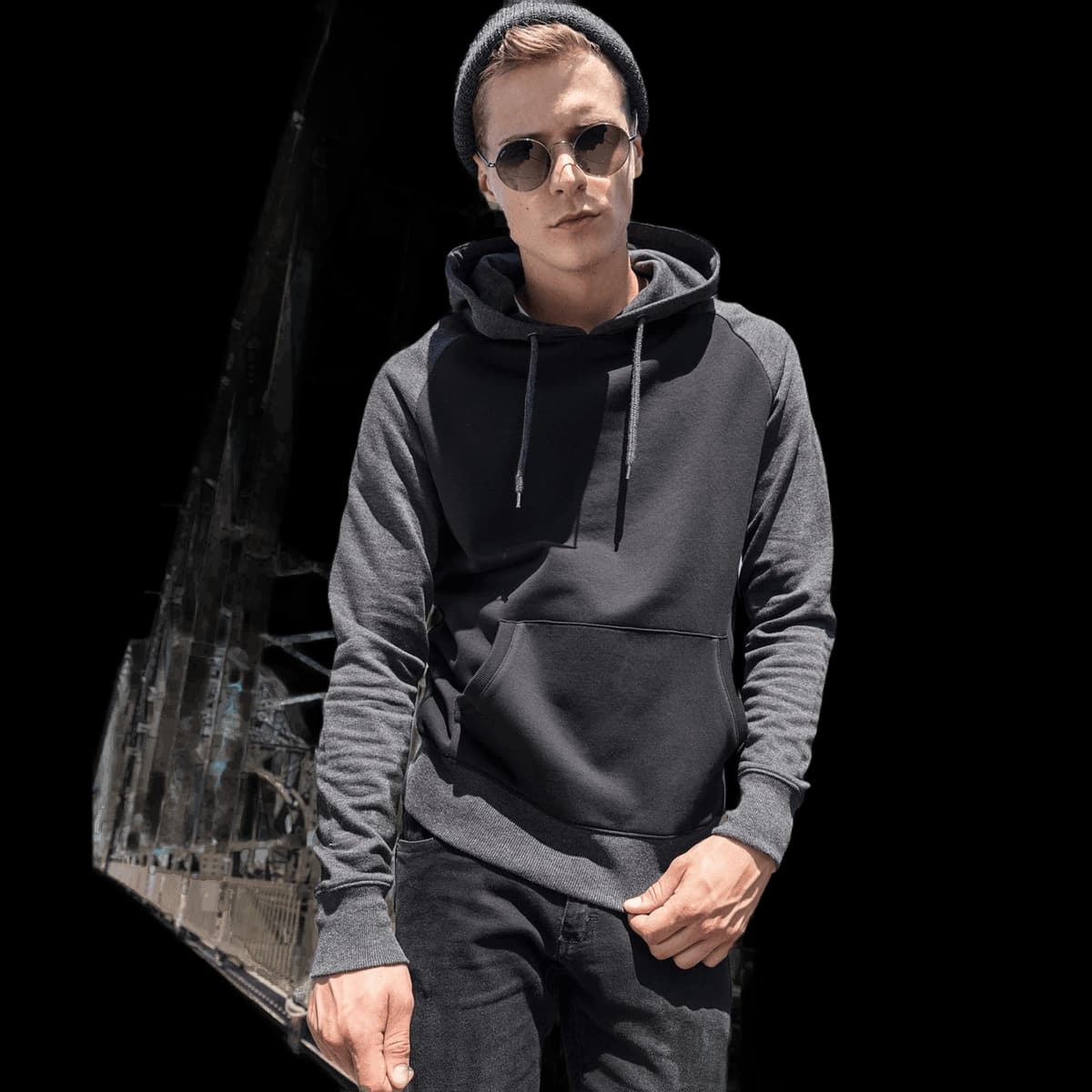 Raglan hoodie