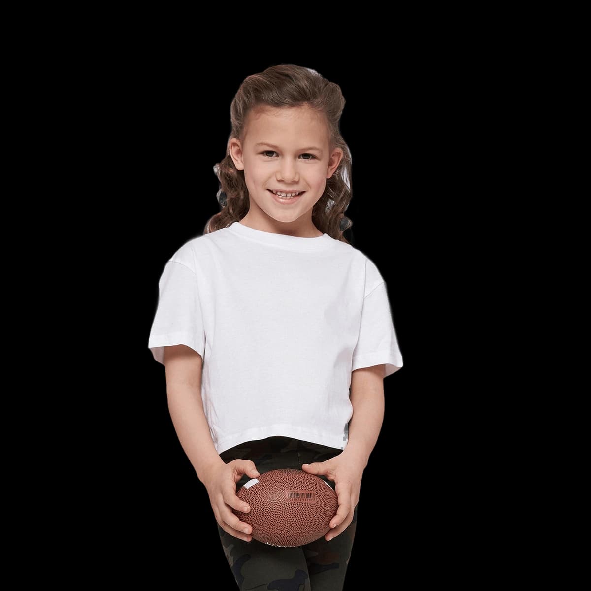Girls cropped Jersey tee