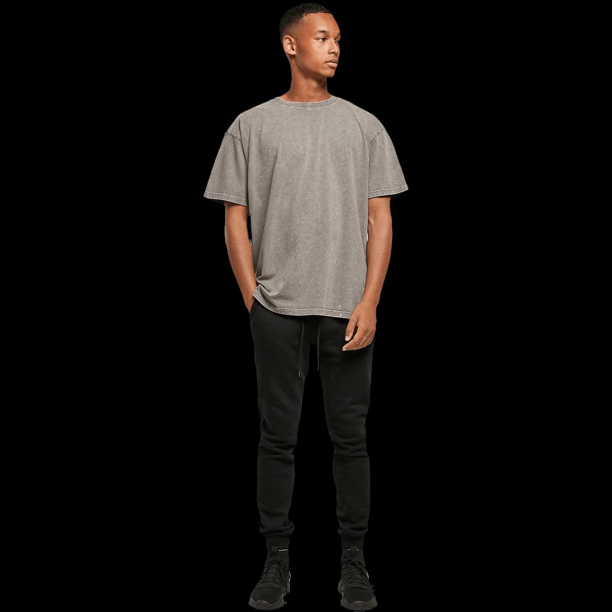 Acid washed heavy oversized tee