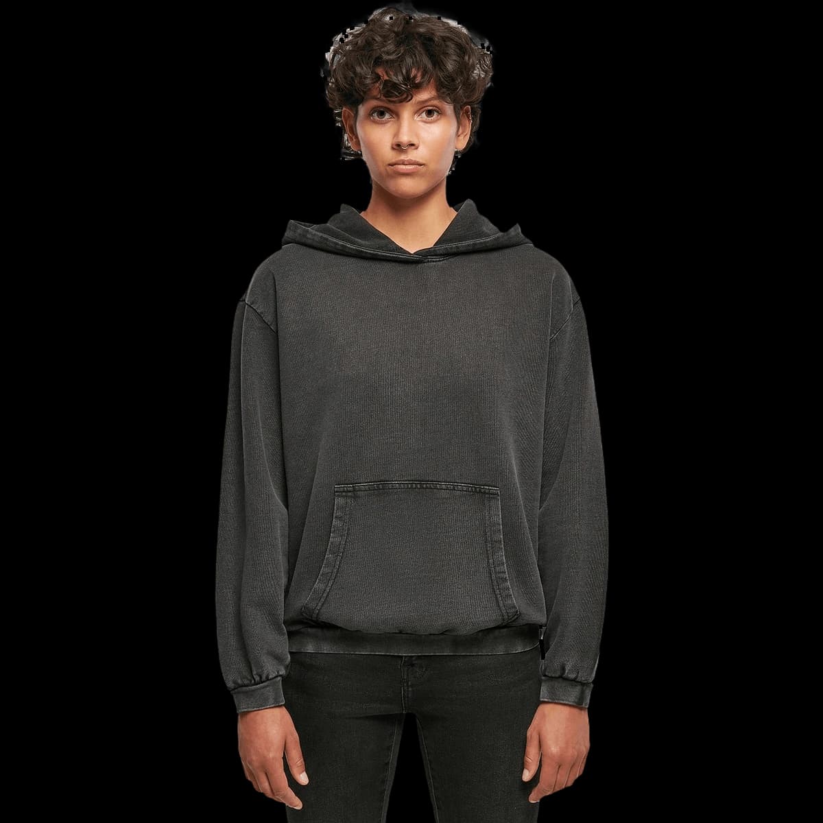 Women's acid washed oversized hoodie