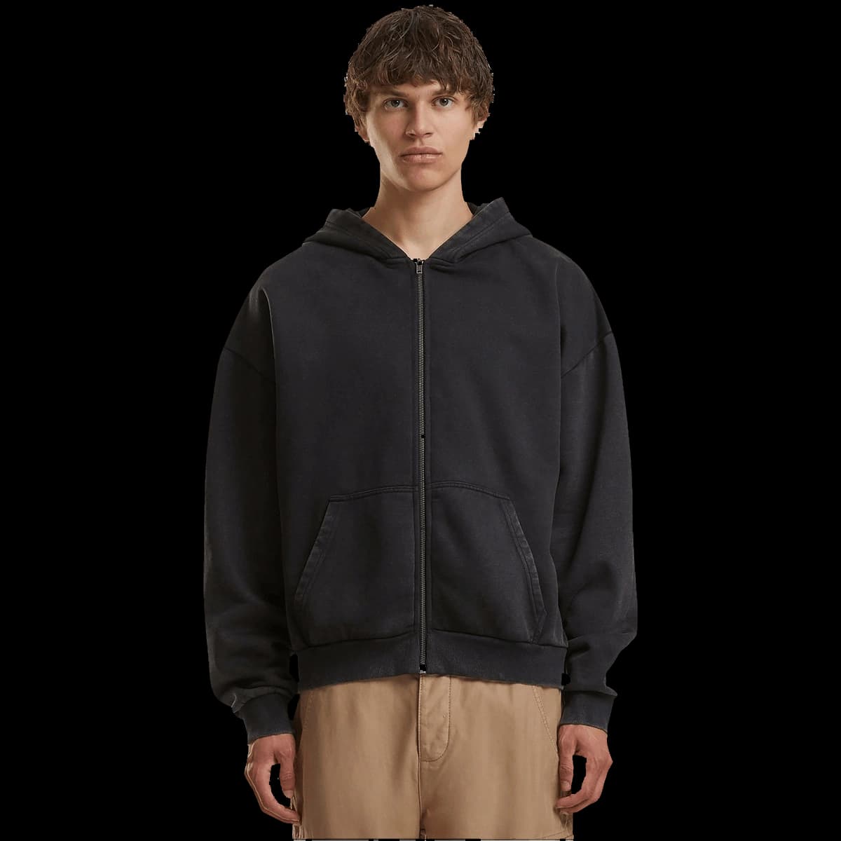Vintage heavy zip hoodie