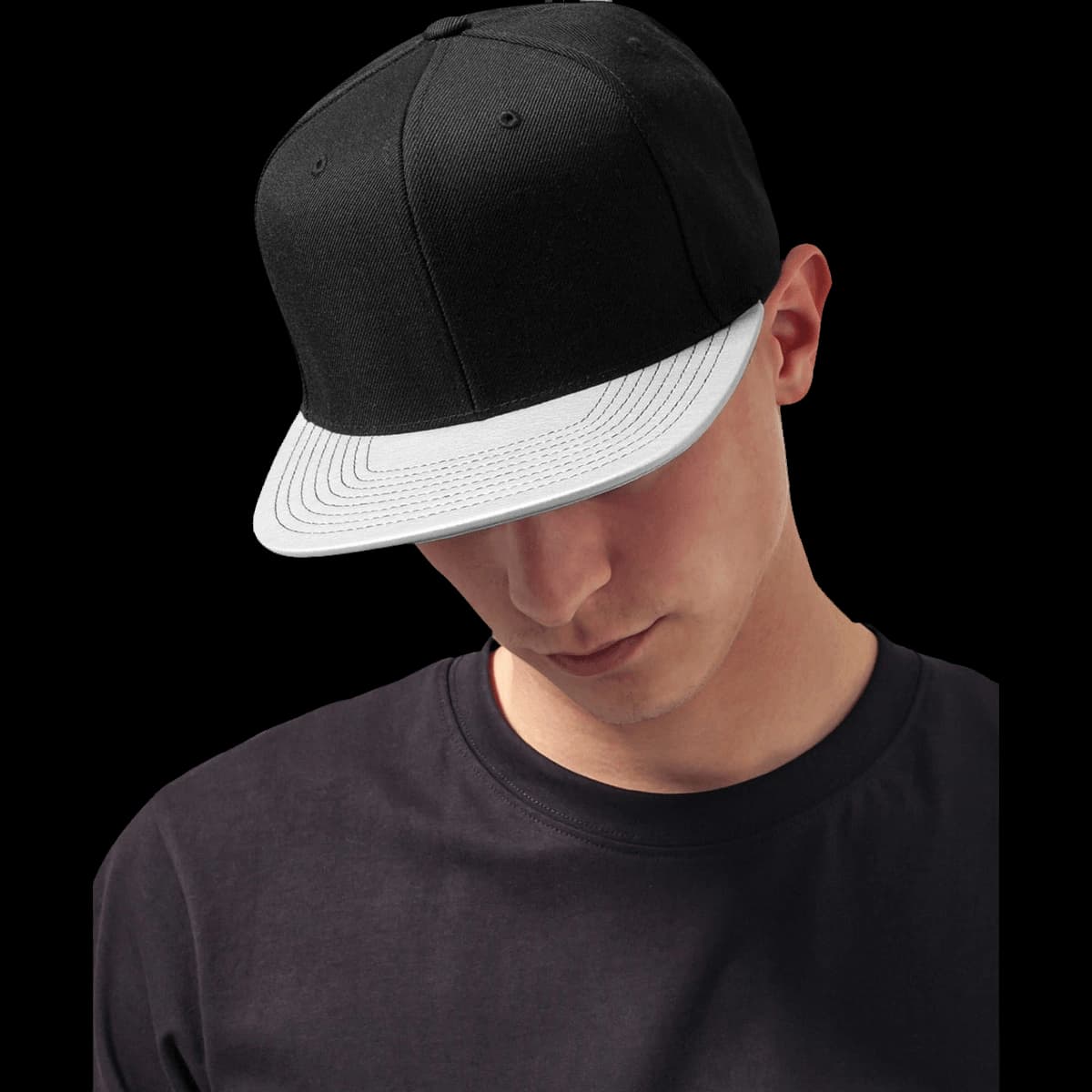 Metallic visor snapback (6089PU)