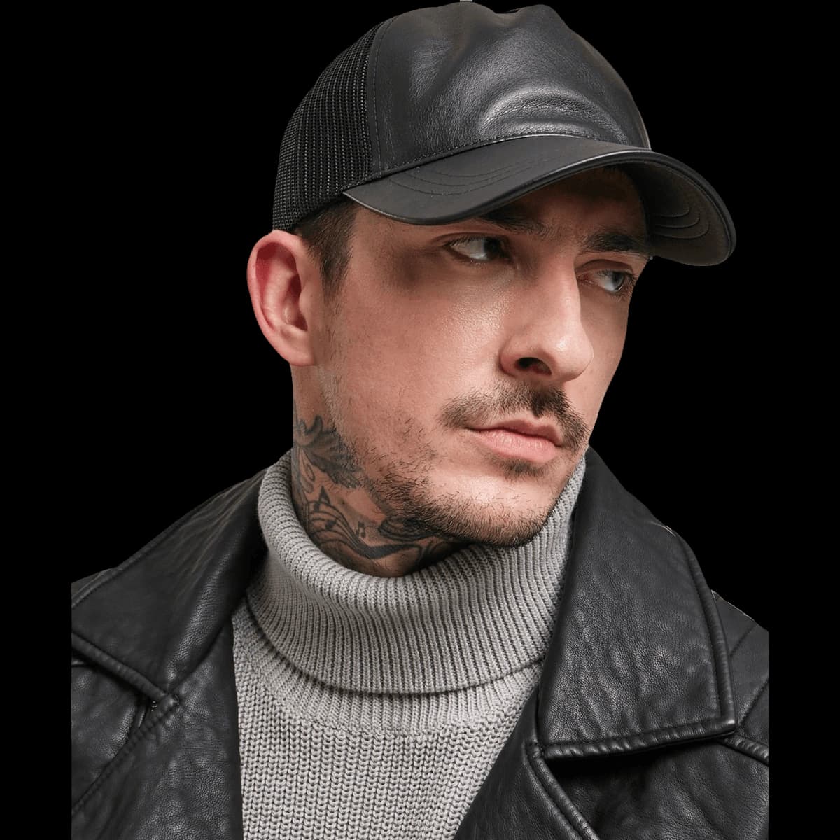Leather trucker
