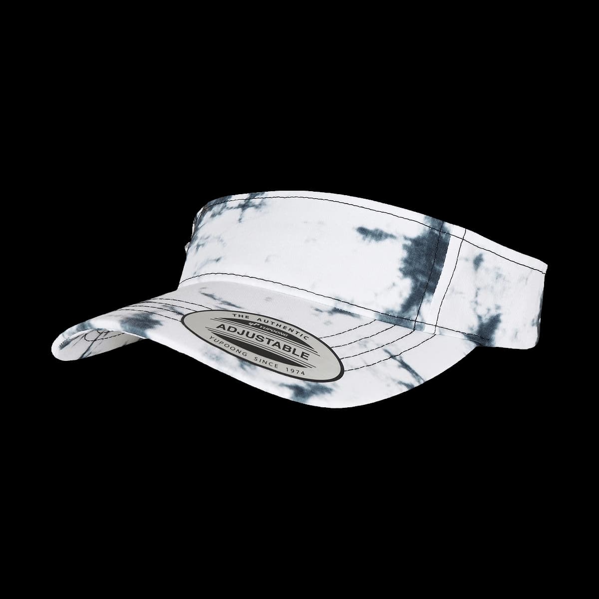 Batik dye curved visor cap