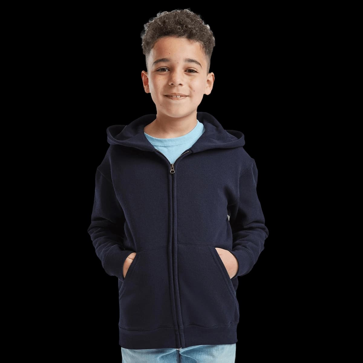 Kids classic hooded sweatshirt jacket