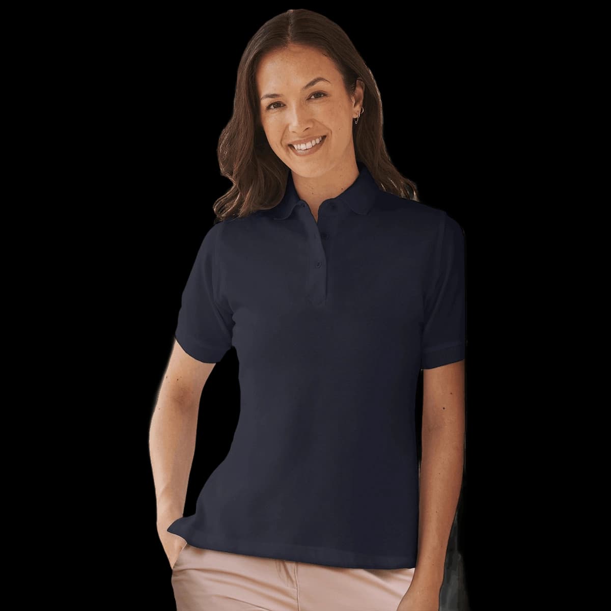 Women's classic cotton piqué polo shirt