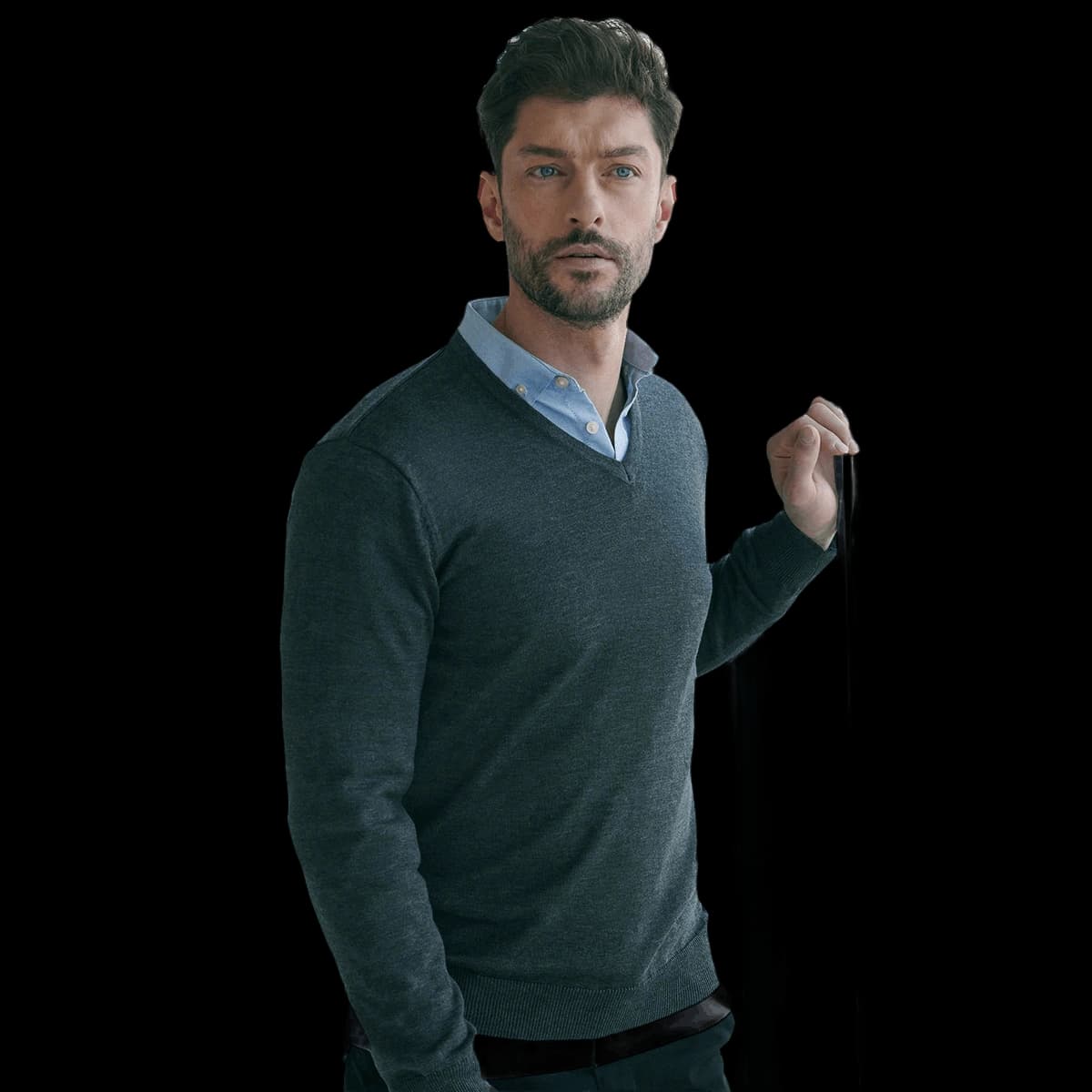 12 gauge v-neck jumper