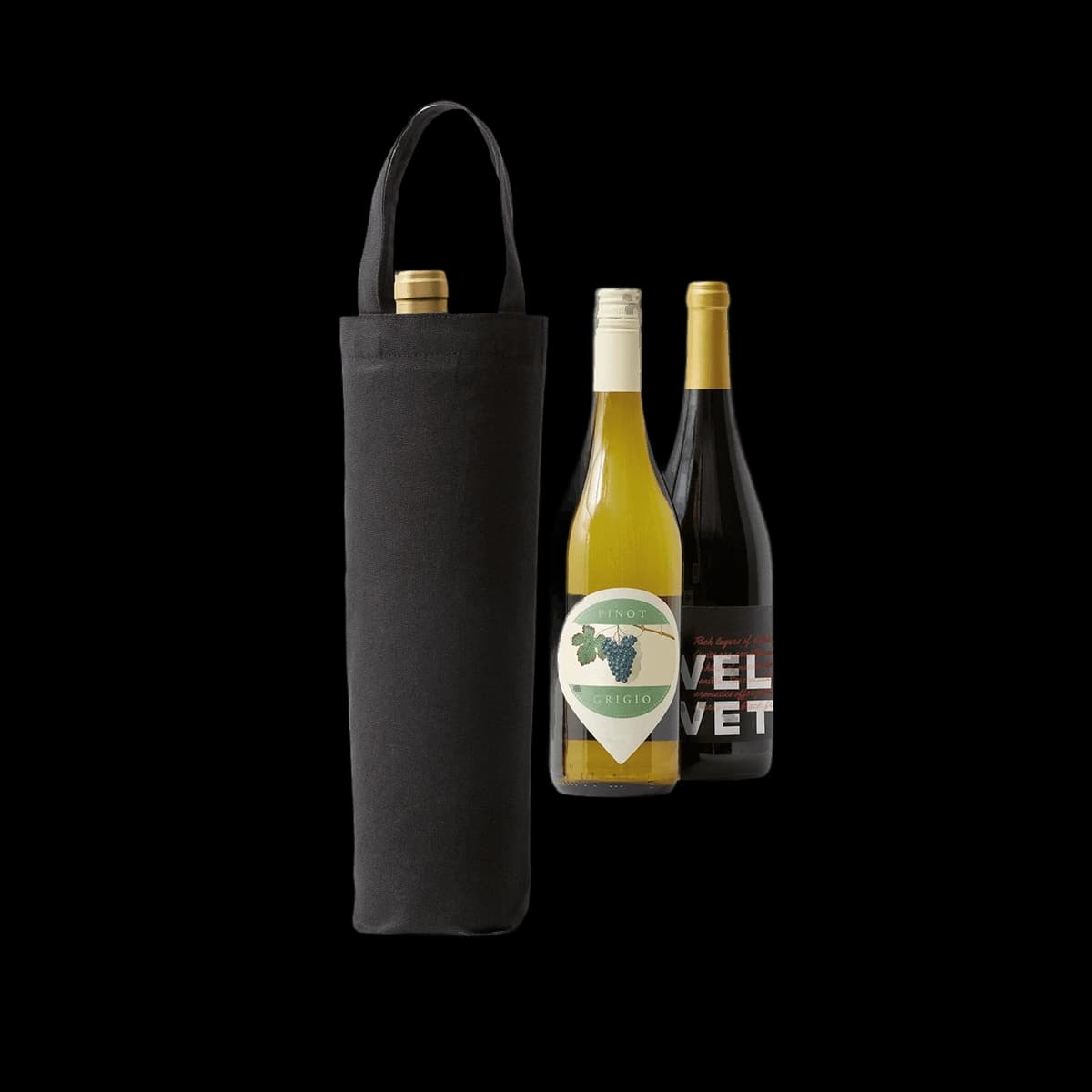 Recycled premium canvas bottle bag