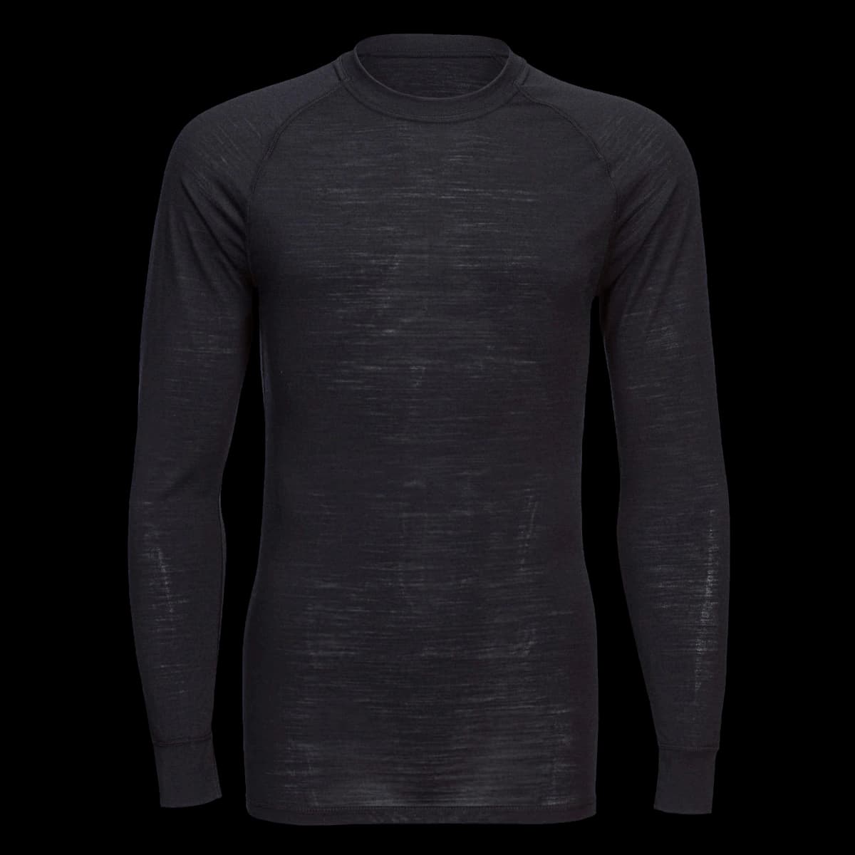 Merino wool crew neck long sleeve top