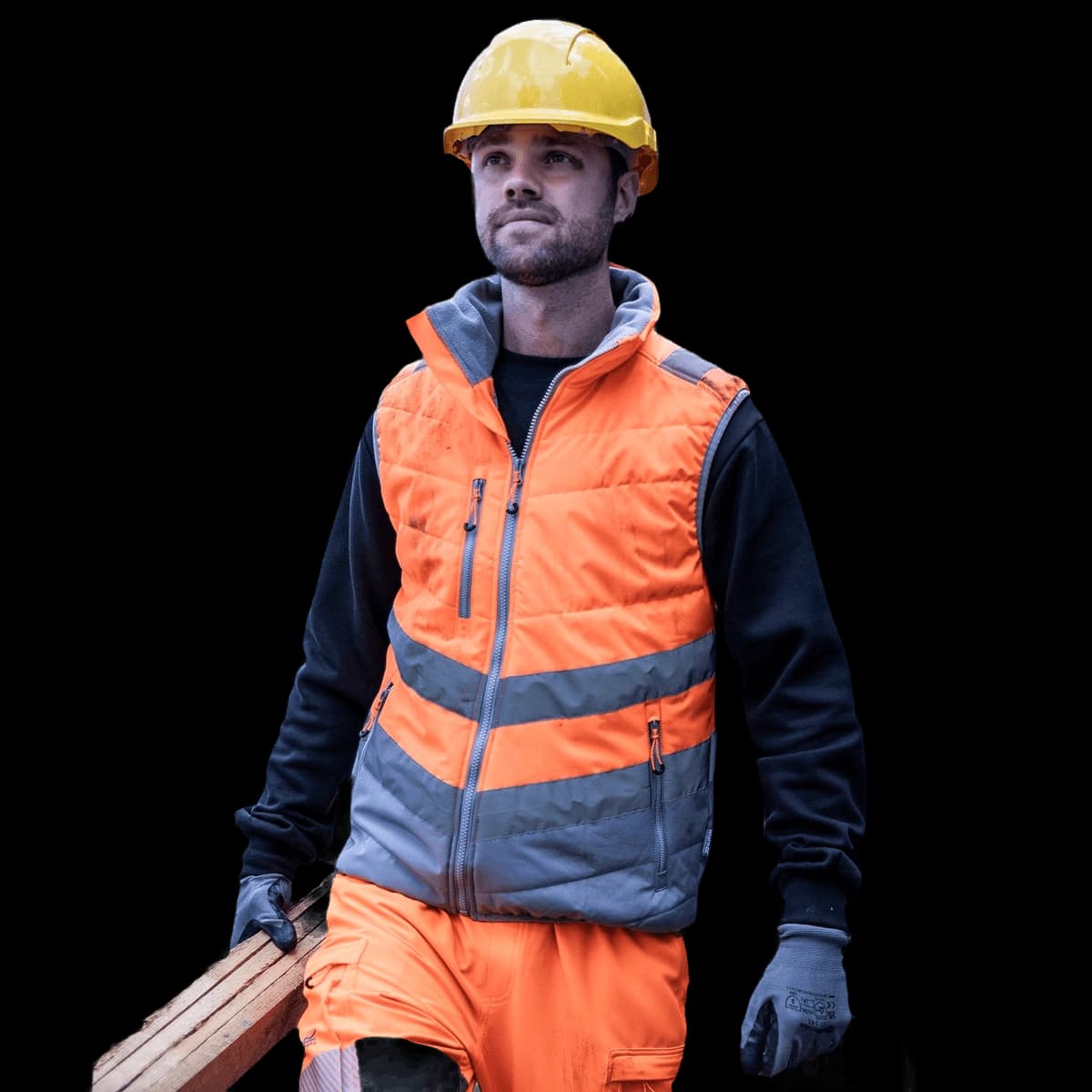 Hi-vis two-tone thermal bodywarmer
