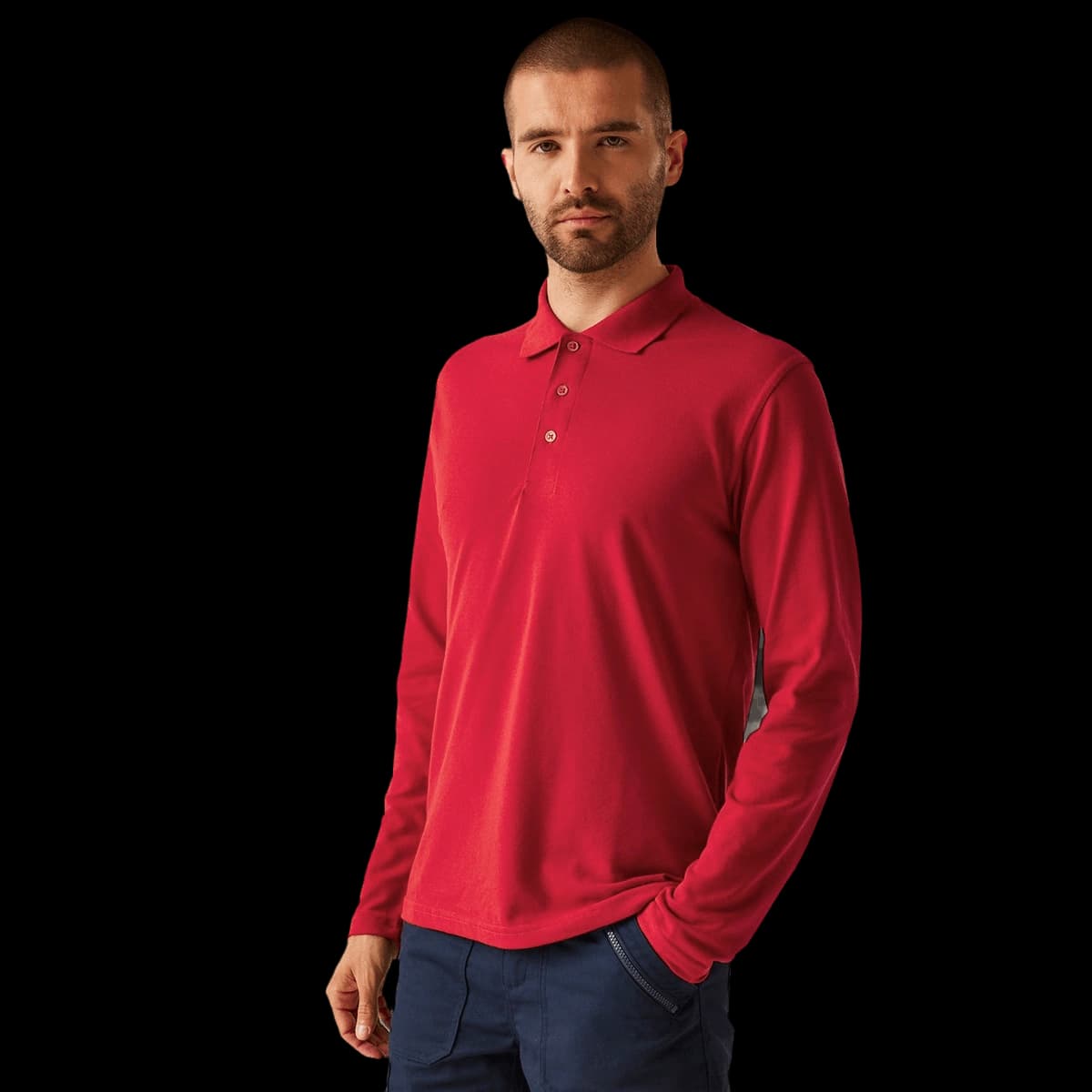 Pro 65/35 long sleeve polo