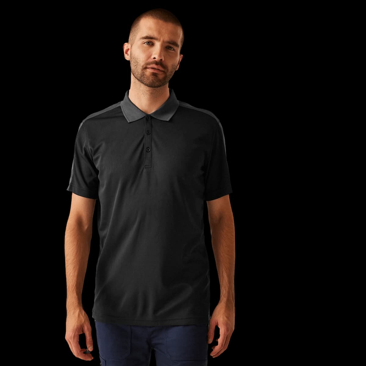 Contrast wicking polo