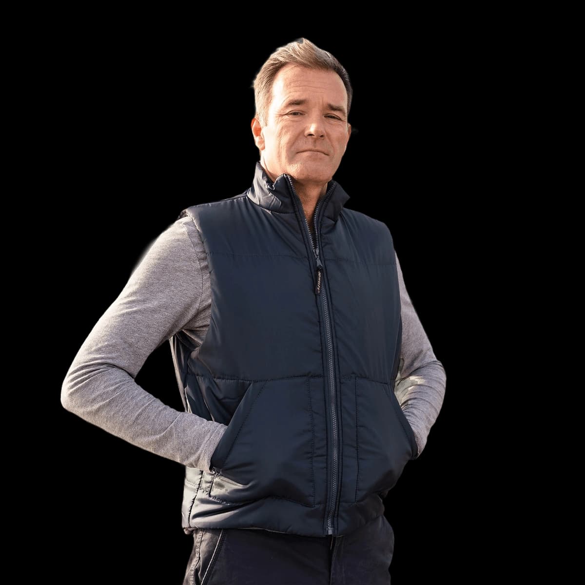 Fleece-lined bodywarmer