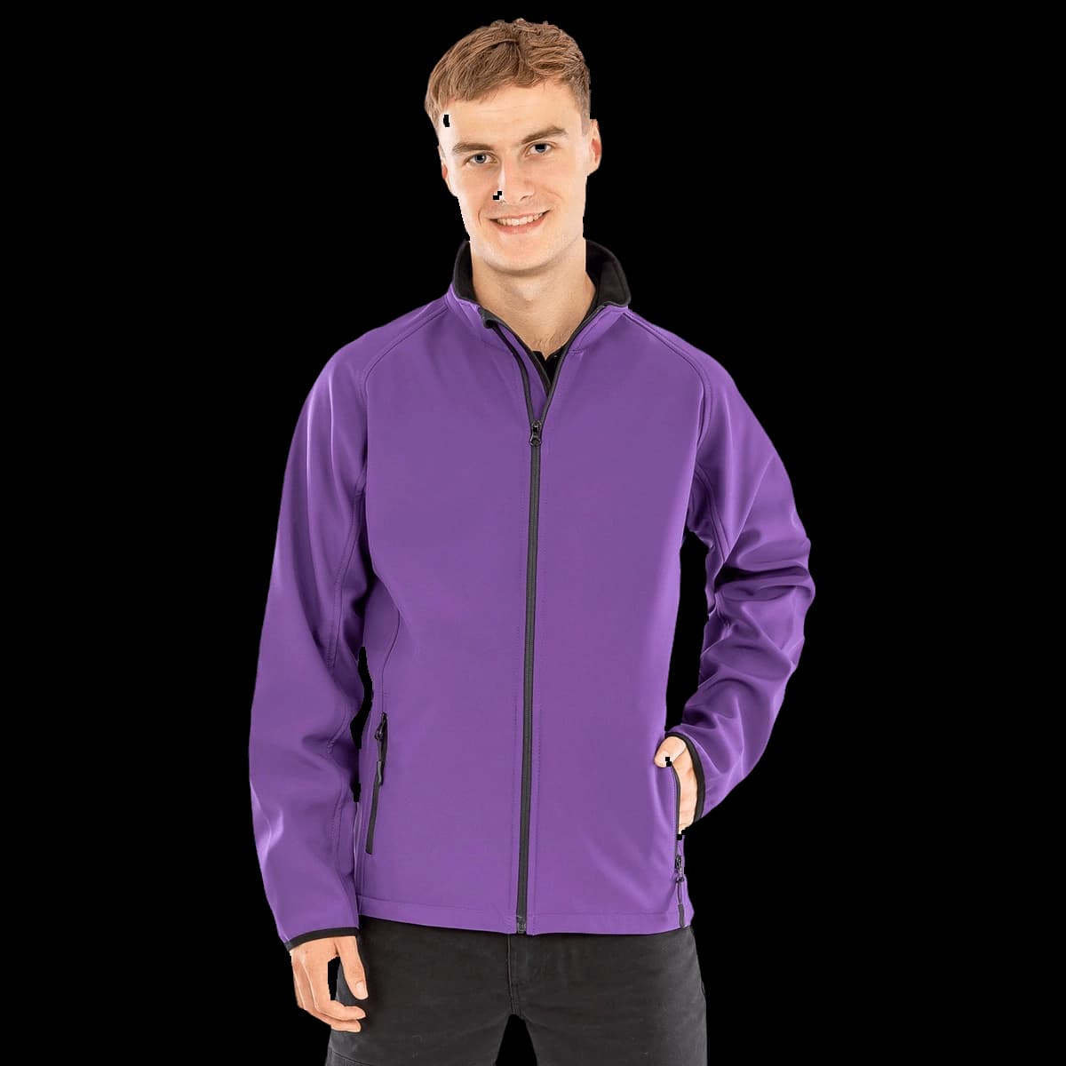 Core printable softshell jacket