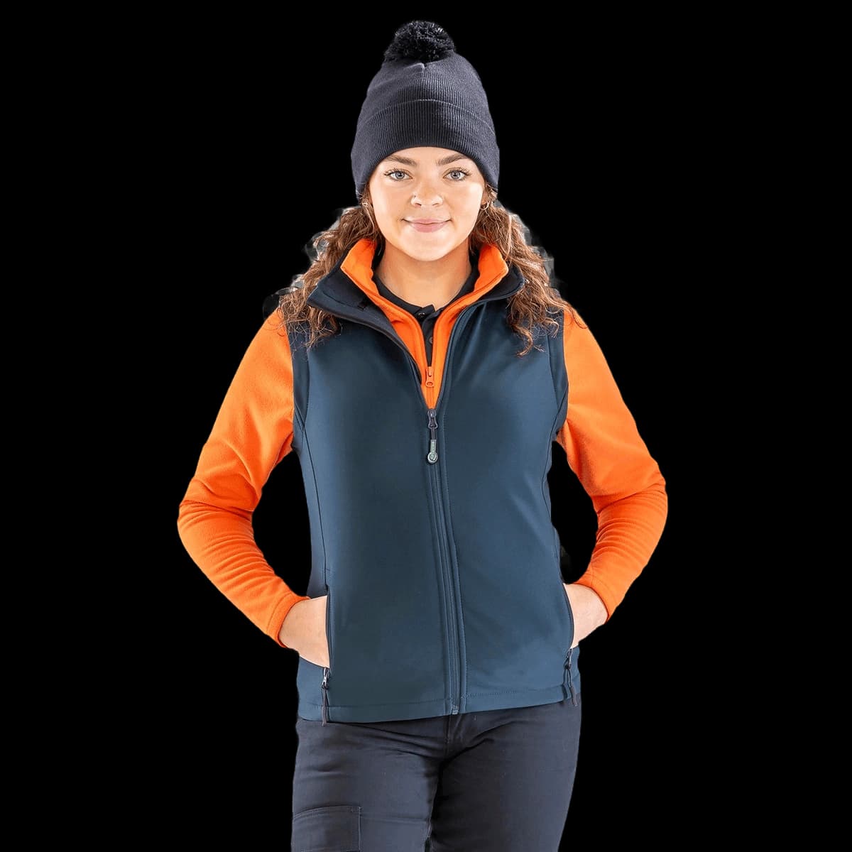 Women's printable softshell bodywarmer