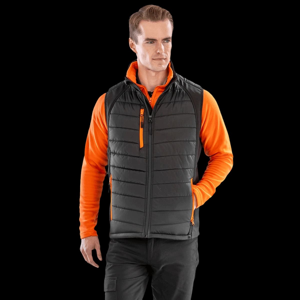 Compass padded softshell gilet