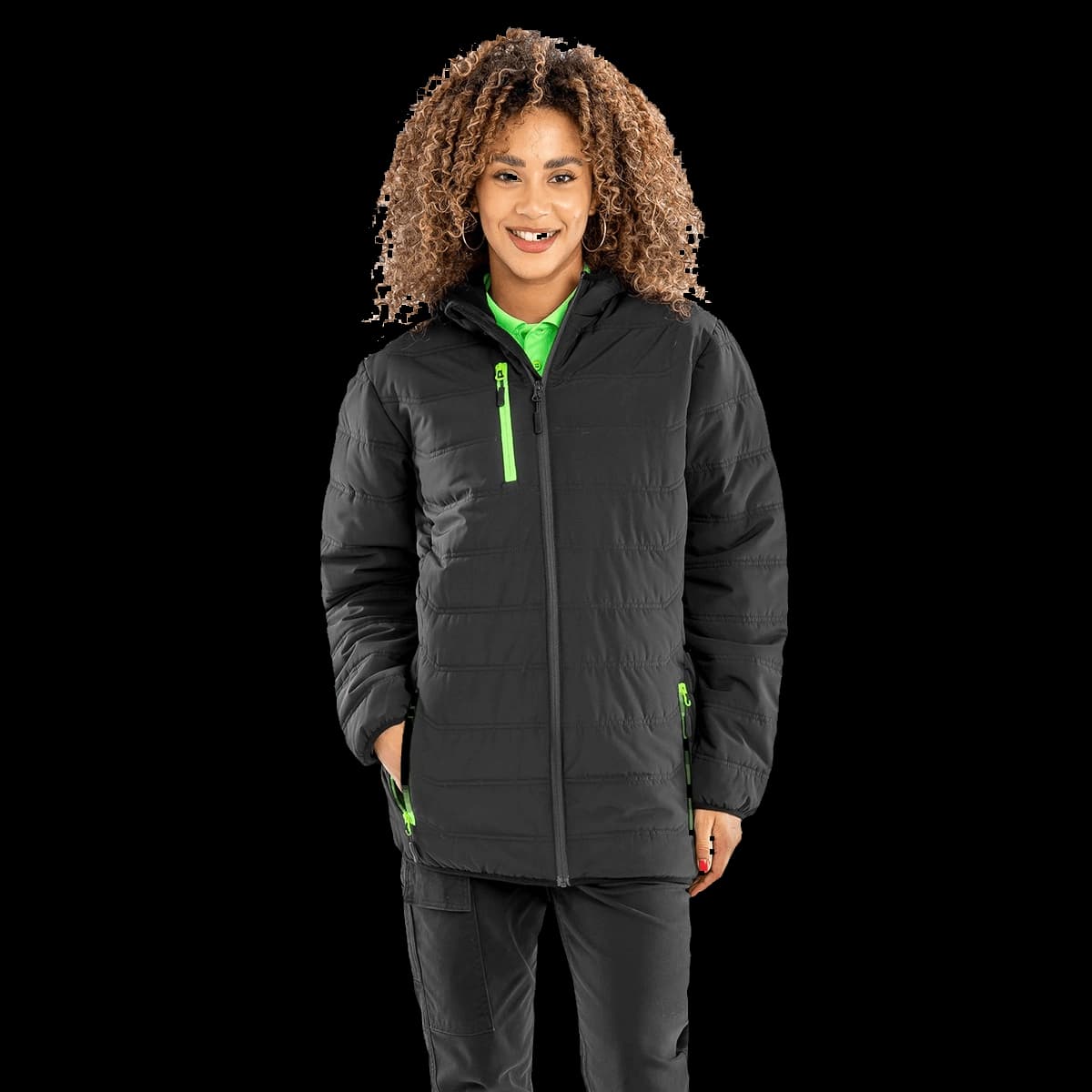 Recycled compass padded winter jacket