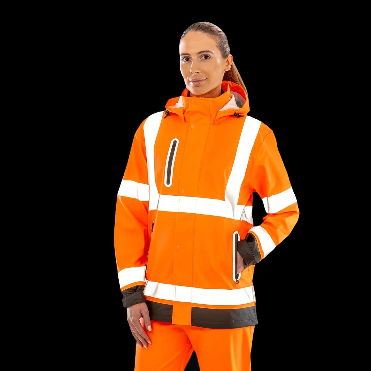 Heavy-duty prism PU safe and dry jacket with recycled backing