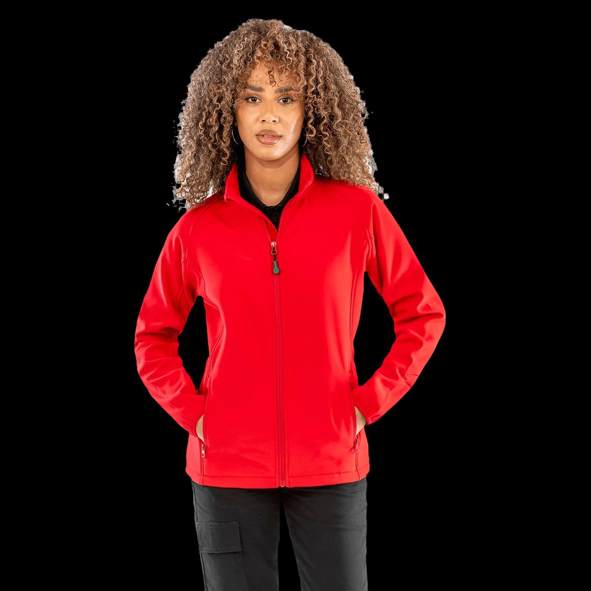 Women's recycled 2-layer printable softshell jacket