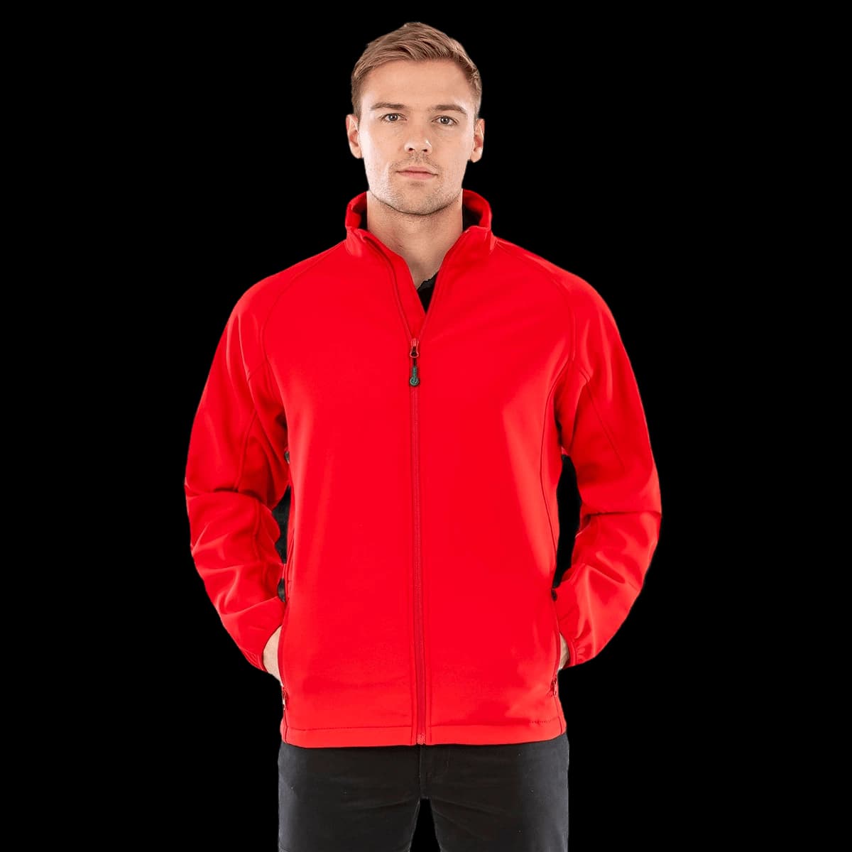 Men's recycled 2-layer printable softshell jacket