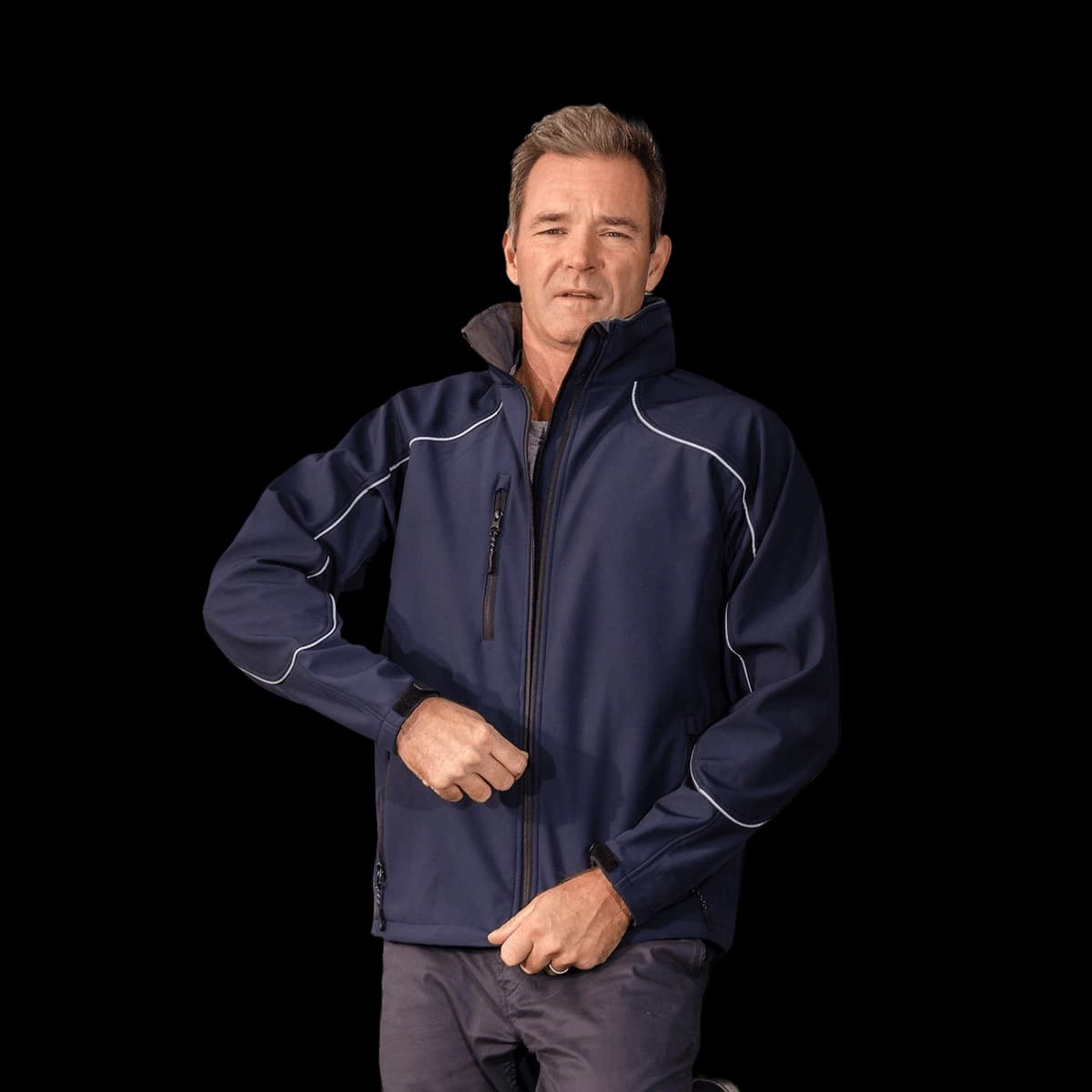 Hooded softshell jacket