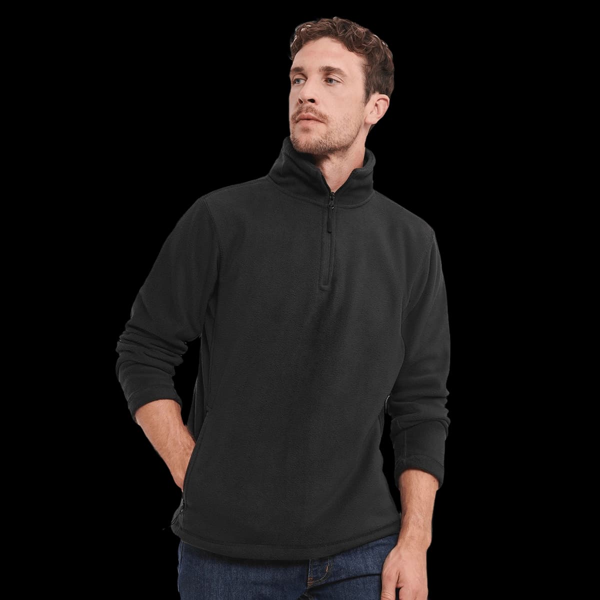 ¼-zip outdoor fleece