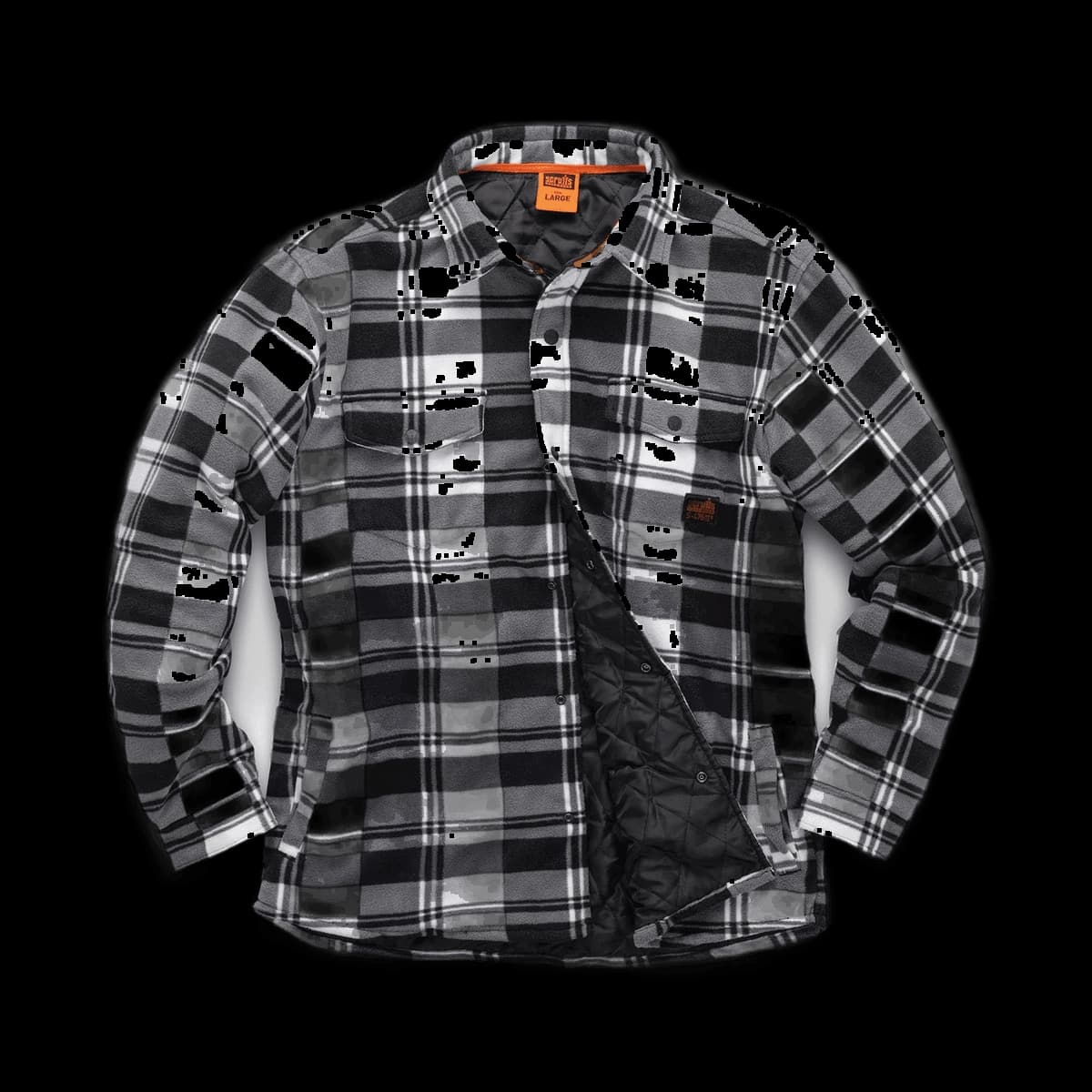 Worker padded checked shirt