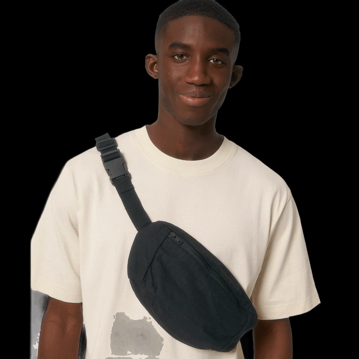 Hip bag with canvas fabric (STAU891)