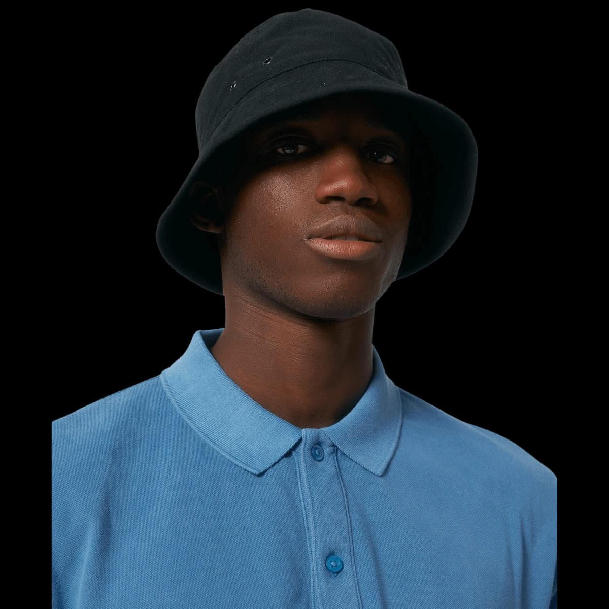 Bucket hat with metal eyelets (STAU893)