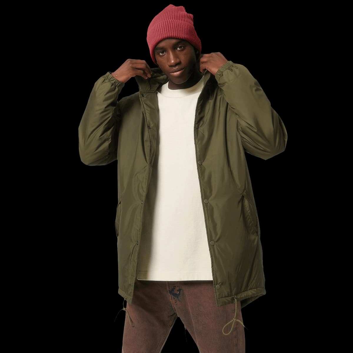 Unisex padded parka jacket (STJU841)
