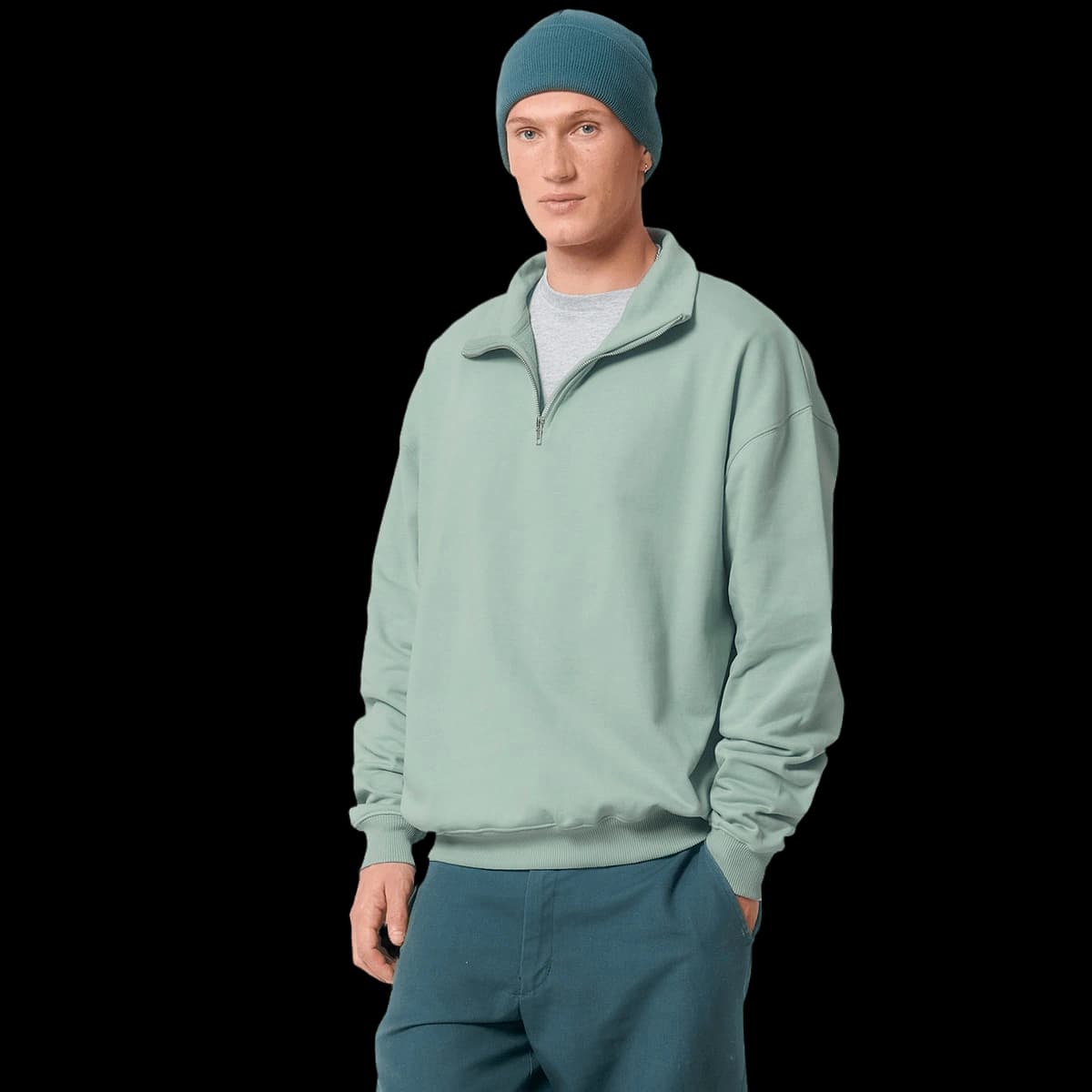 Unisex Miller dry 1/4 zip sweatshirt (STSU795)