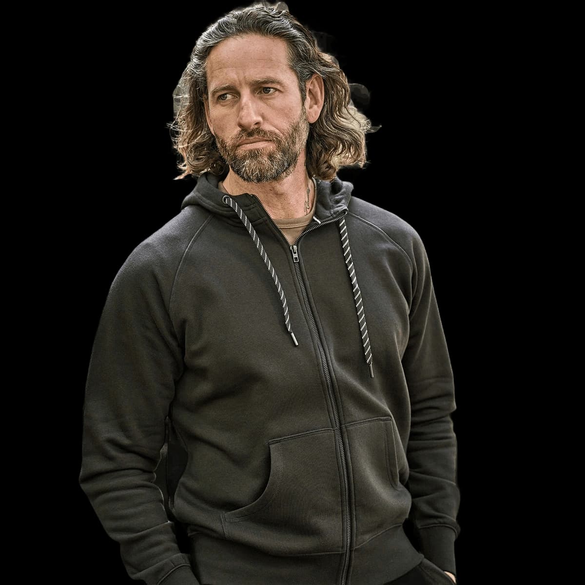 Fashion full-zip hoodie (5435)