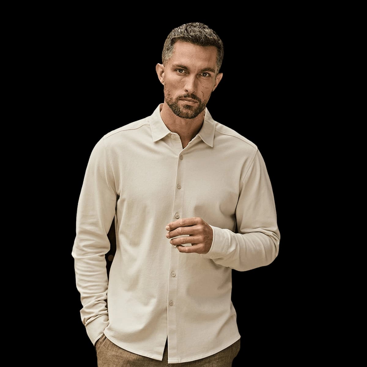 Luxury stretch shirt (1416)
