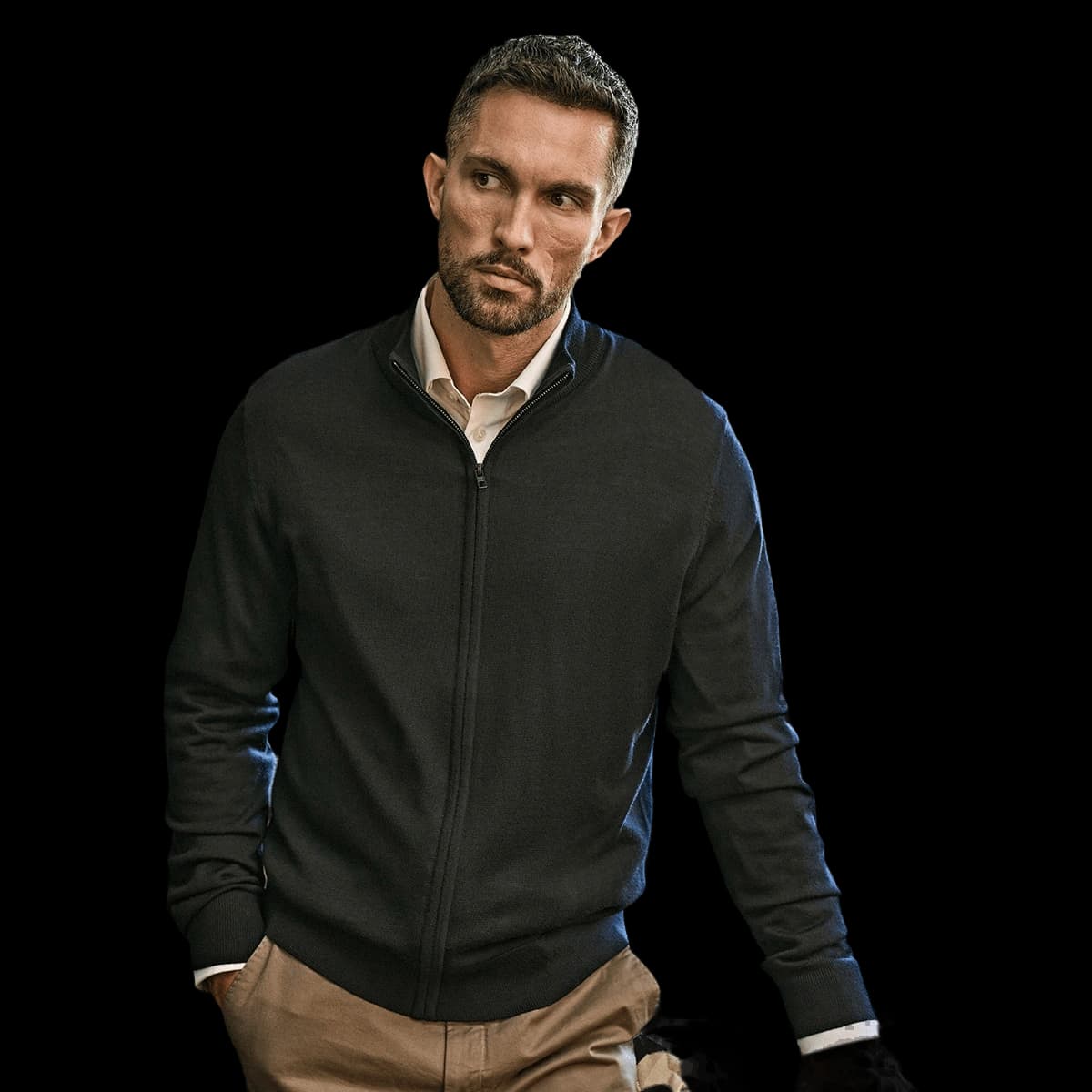 Full-zip knit (6012)