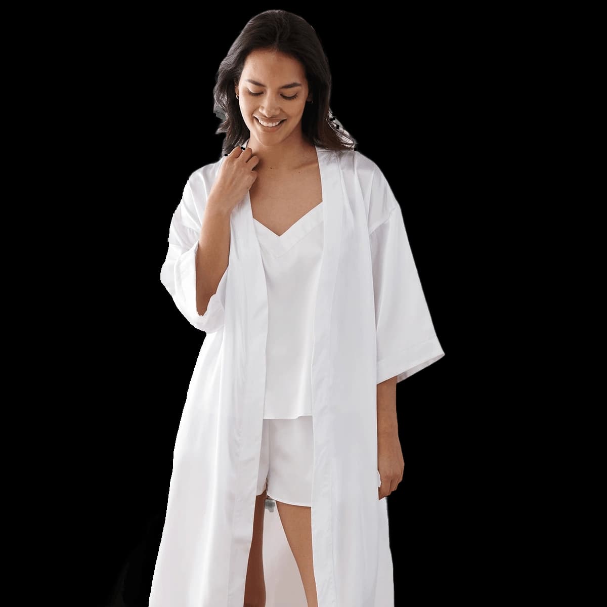 Women's satin robe