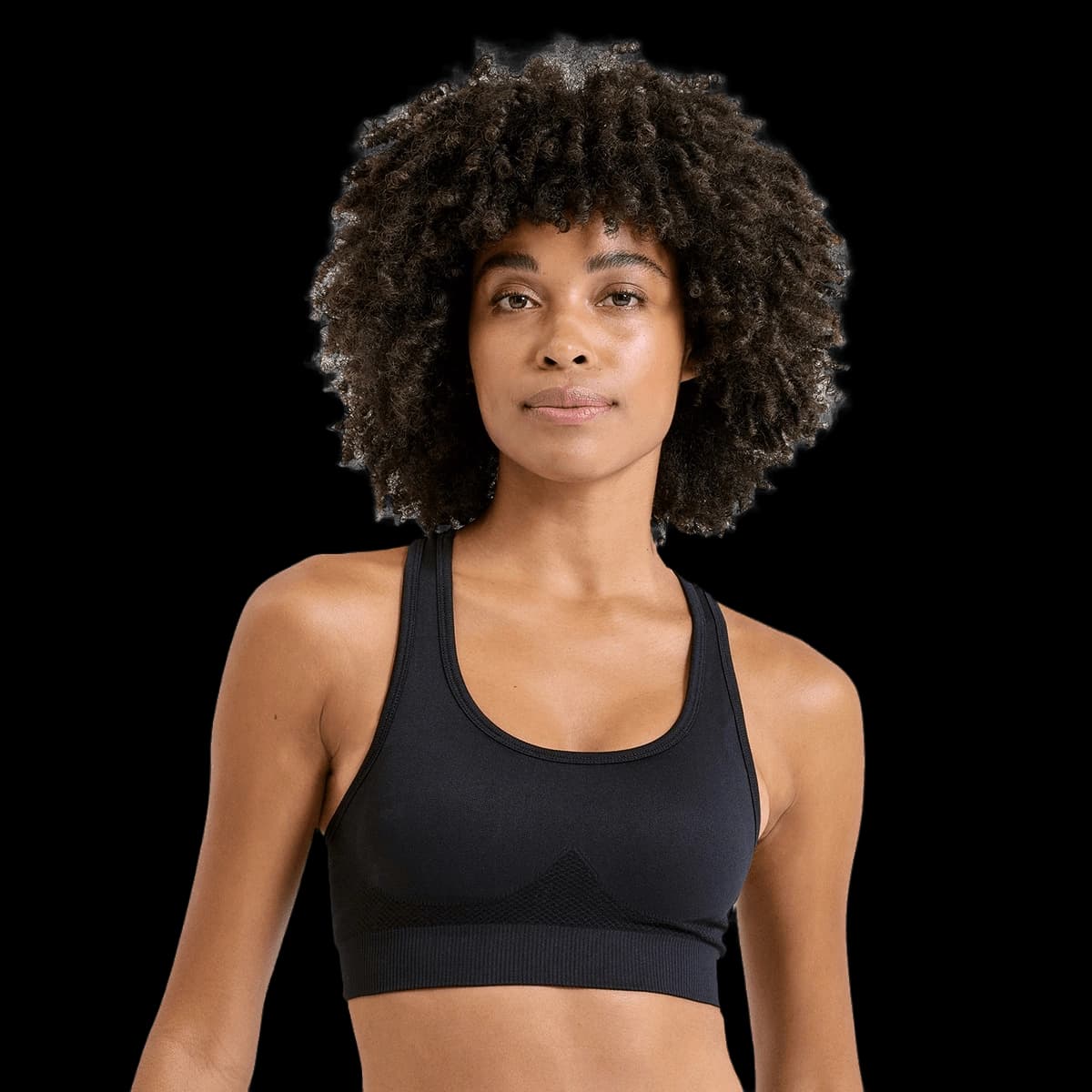 "Tridri® seamless "3D fit" multi-sport sculpt solid colour bra"