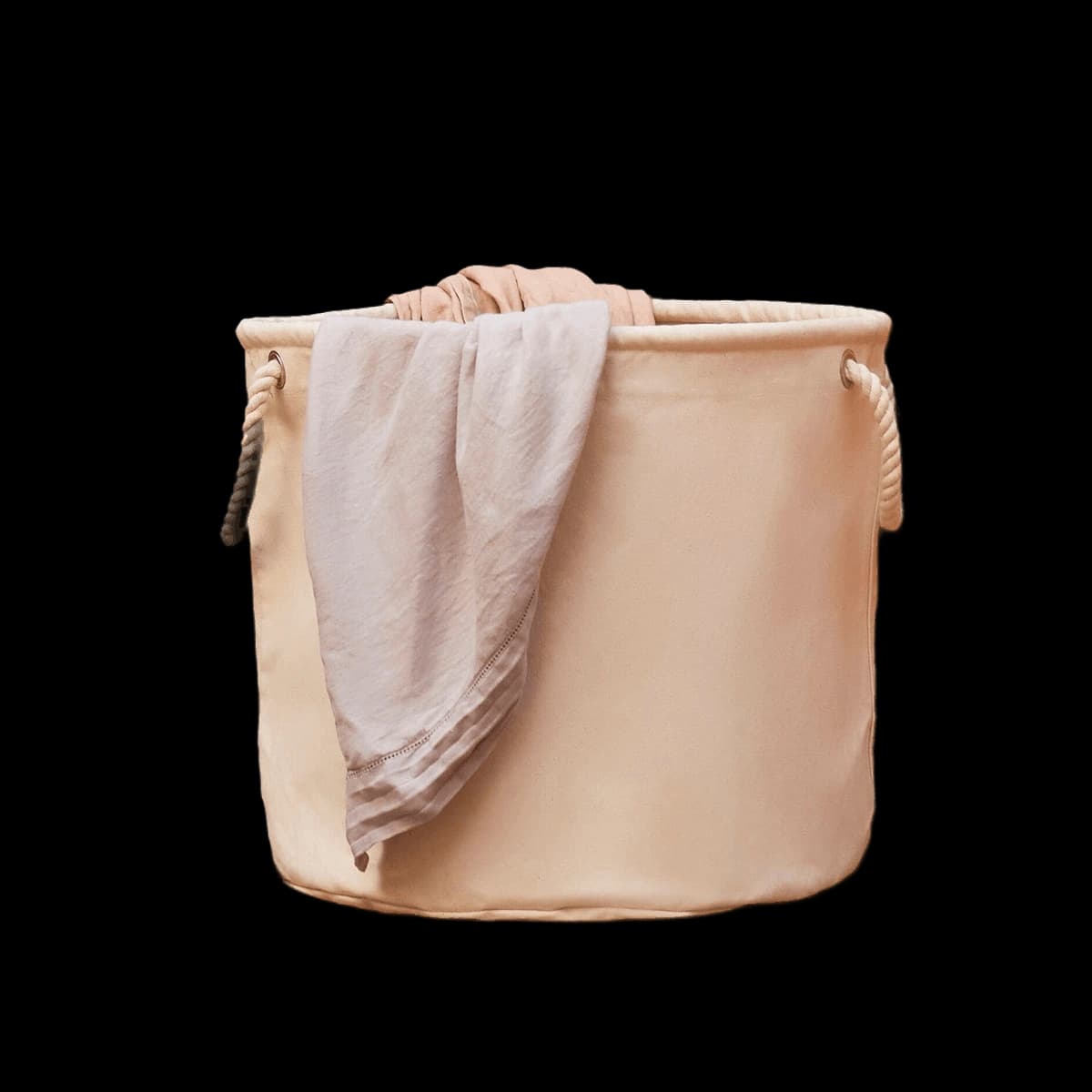 Heavy canvas storage trug