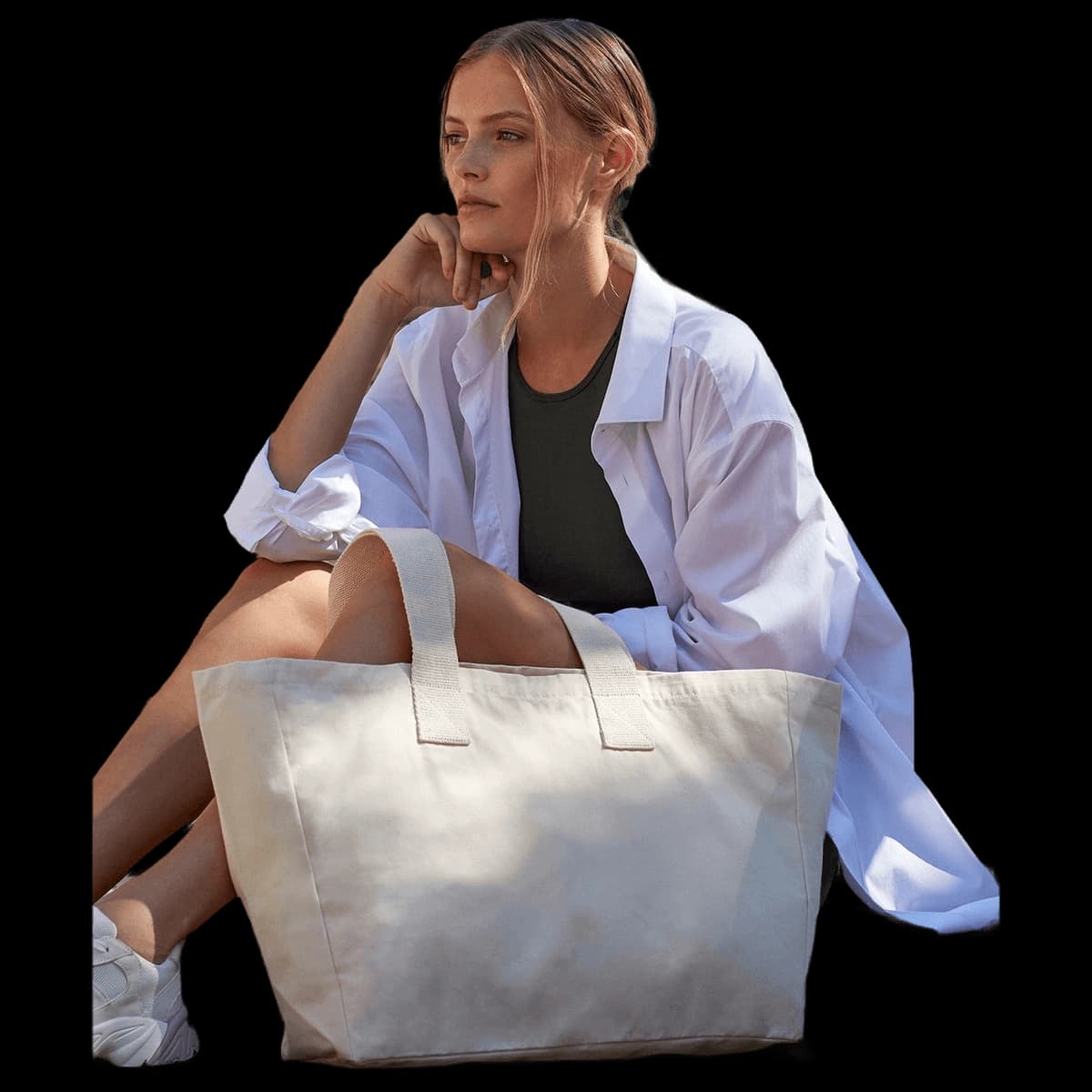 Everyday canvas tote