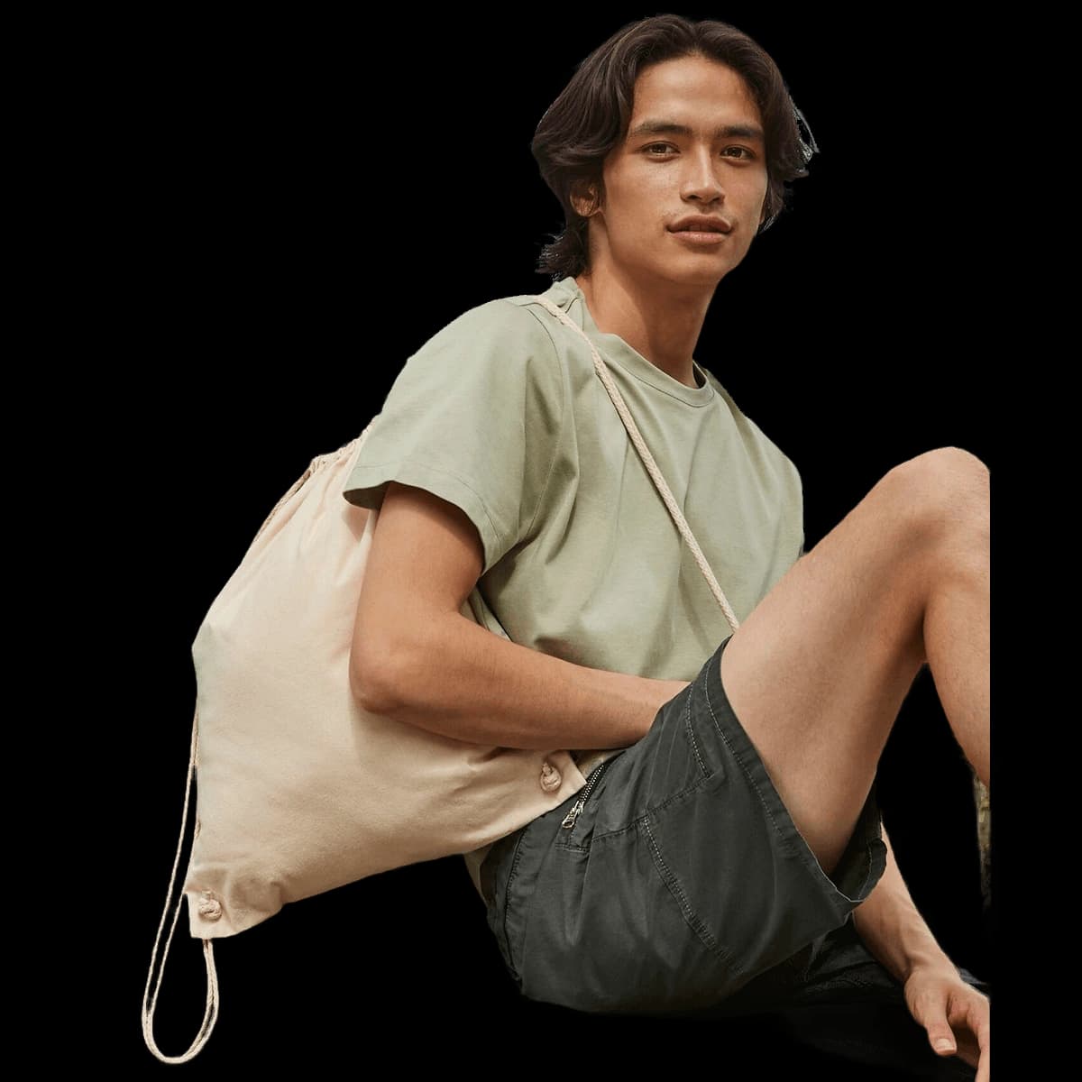 Recycled cotton gymsac